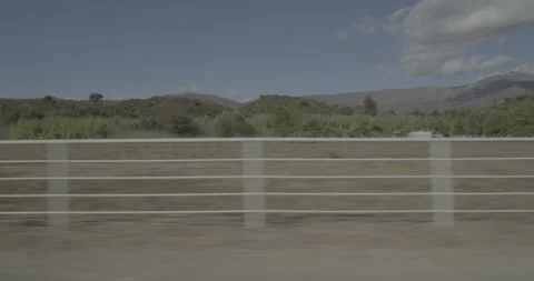 Side right driving plate - Highway 150 at Mile 22, Ojai Stock Footage 294706758