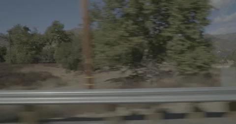 Side right driving plate - Highway 150 at Boardman Road, Ojai Stock Footage 294707890