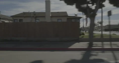 Side right driving plate - Highway 1 at Ninth Street, Guadalupe Stock Footage 294758706