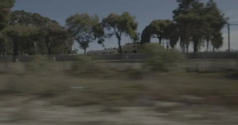 Side right driving plate - Highway 1 at Truman Drive, Grover Beach Stock Footage 294766902