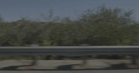 Side right driving plate - Highway 101 at San Luis Bay Drive, Avila Beach Stock Footage 294784942