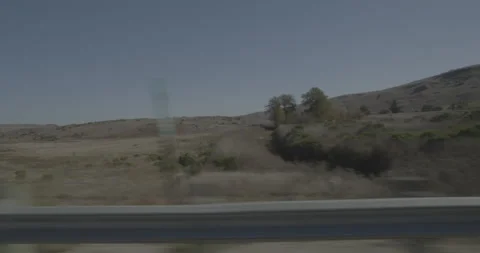 Side right driving plate - Highway 46 at Highway 1, Cambria Vídeos de archivo 294943493