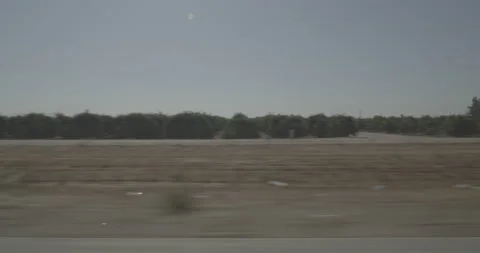 Side right driving plate - Highway 180 at Highland Avenue, Fresno Vídeo Stock 295195955