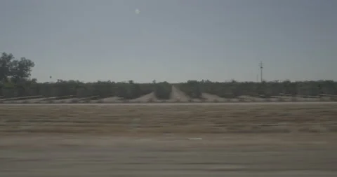 Side right driving plate - Highway 180 at Del Ray Avenue, Fresno Stock Footage 295196617