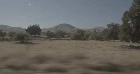 Side right driving plate - Highway 245 Southbound at Tulare County Vídeo Stock 295280707