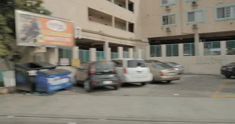 Side right driving plate - Hoover St at Leeward Avenue, Koreatown LA Vidéo 113779768