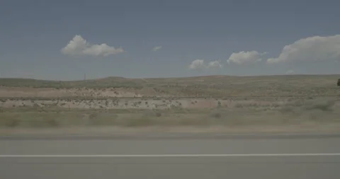 Side right driving plate - I-80 at Exit 191, Wahsatch Vídeos de archivo 285177586