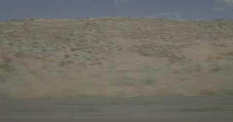 Side right driving plate - I-80 at Mile 290, Hunter Stock Footage 285222610