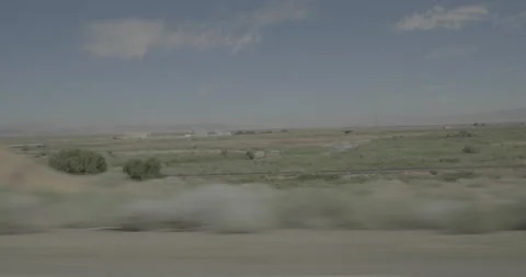 Side right driving plate - I-80 at Mile 256, Dunphy Stock Footage 285247699