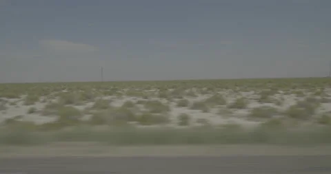 Side right driving plate - I-80 at Mile 208, Humbold County Stock Footage 285334742