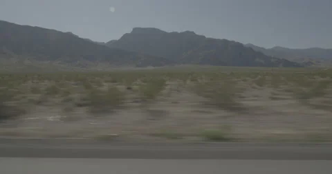 Side right driving plate - I-15 at Mile 11 Beaver Dam Stock Footage 288335318