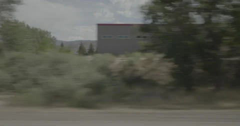 Side right driving plate - I-15 at 400 North Street Cedar City Stock Footage 288424972
