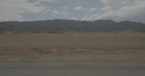 Side right driving plate - I-15 at Mile 73 Summit Stock Footage 288437587