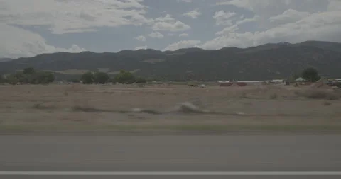 Side right driving plate - I-15 at Mile 75 Parowan Stock Footage 288439666