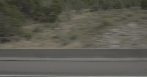 Side right driving plate - I-15 at Mile 123 Beaver Stock Footage 288505648