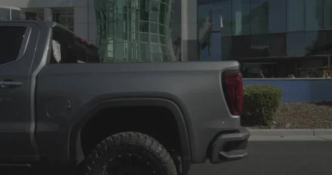 Side right driving plate - Las Vegas Boulevard at Park Avenue, Las Vegas Stock Footage 293944361