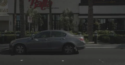 Side right driving plate - Las Vegas Boulevard at East Sahara Avenue, Las Vegas Stock Footage 293947311