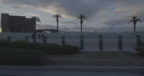 Side right driving plate - Las Vegas Boulevard at Liset Way, Las Vegas Stock Footage 294196948