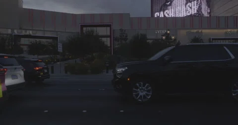 Side right driving plate - Las Vegas Boulevard at Elvis Preslet Boulevard, Las Vídeo Stock 294198140