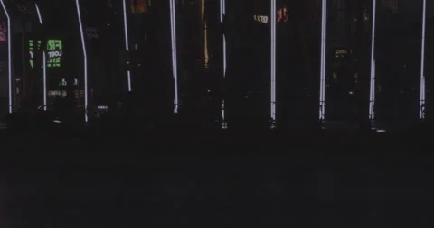 Side right driving plate - Las Vegas Boulevard at Paris Drive, Las Vegas Stock Footage 294203643