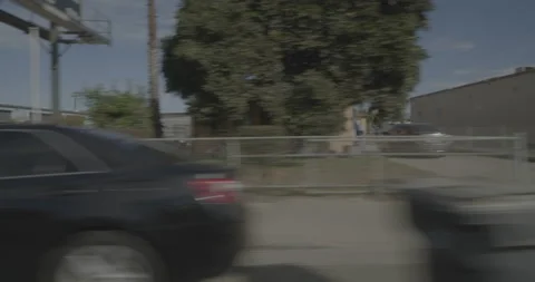 Side right driving plate - Main Street at Blosser Road, Santa Maria Stock-Footage 294755452