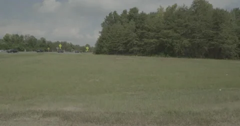 Side right driving plate - Ox Road at Highway 286, Greenbriar Stock Footage 284882054