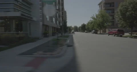 Side right driving plate - Speer Boulevard at Cherry Creek Drive Denver Stock Footage 289136049