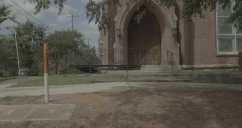 Side right driving plate - Sumter Street at Gervais Street, Columbia Stock Footage 285078381