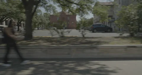 Side right driving plate - West Dean Keaton Street at Guadalupe Street, Austin Stock Footage 253496271