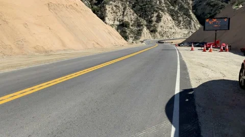 Side of road scenic route Stock Footage 135351714