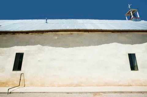 Side of rustic church Stock Photos