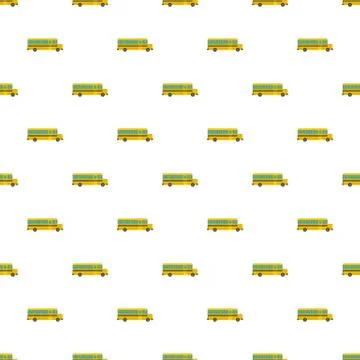 Side of school bus pattern seamless vector 스톡 일러스트