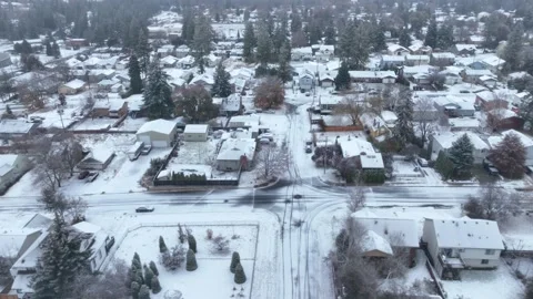 Side scrolling aerial of suburban neighb... | Stock Video | Pond5