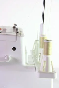 Side of sewing machine Stock Photos