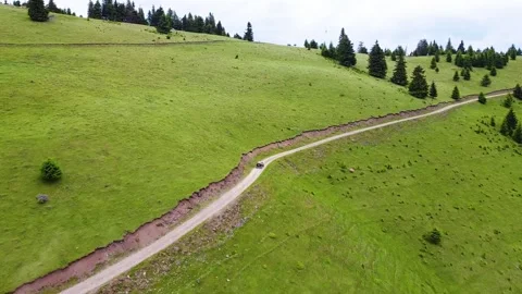Side By Side 4x4 Vehicle Driving Fast On Mountain Road Stock Footage 198739108