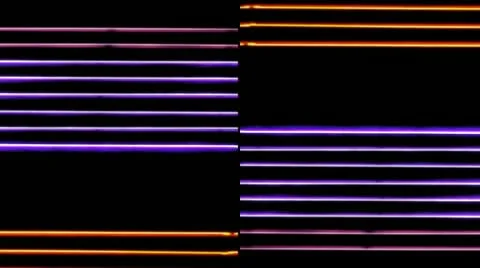 Side by Side Neon Bars Video stock 11692651