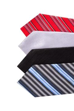 Side by Side Ties Stock Photos