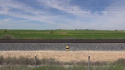 Side to side train Stock Footage 24247440