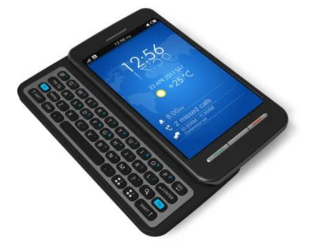 Side slider touchscreen smartphone Stock Illustration