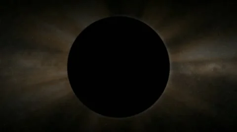 Side solar eclipse Stock Footage 11968155