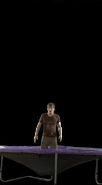 Side Somersault Combo Stock Footage 79602