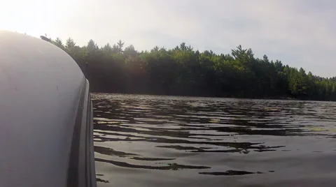 Side of Speeding Boat on Lake Video stock 43762794