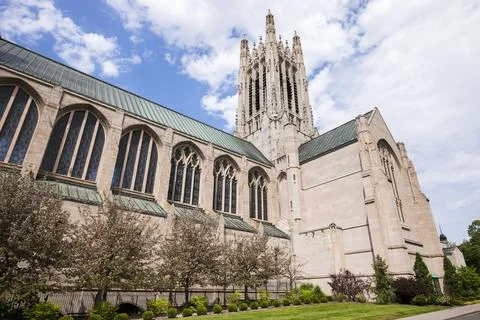The side of St. Johns cathedral. Stock Photos