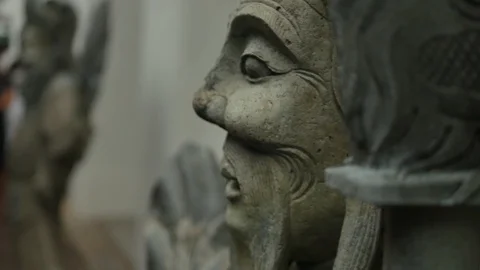 Side Statue, Asia Video stock 93381575