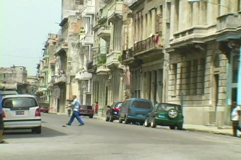 Side streets of Havana  Stock Footage 397451
