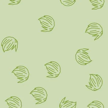 Side swept bangs emo line seamless pattern Stock Illustration