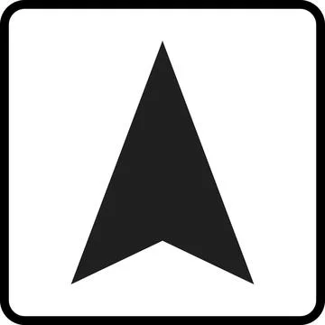 Up side Symbol, This side up Black, Package symbol, up side arrow Stock Illustration