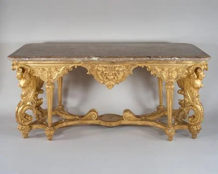 Side table ca. 1685 after a design by Charles Lebrun Best known as Louis Xl.. Foto stock