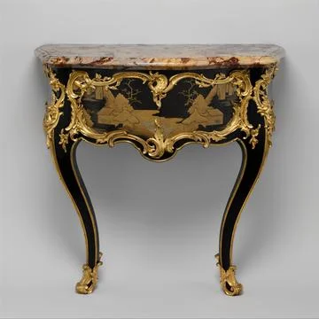 Side table (commode en console) ca. 175560 Bernard II van Risenburgh This t.. Stock Photos