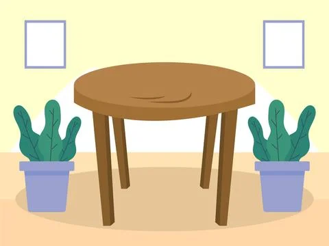 Side Table Concept Illustration Stock Illustration